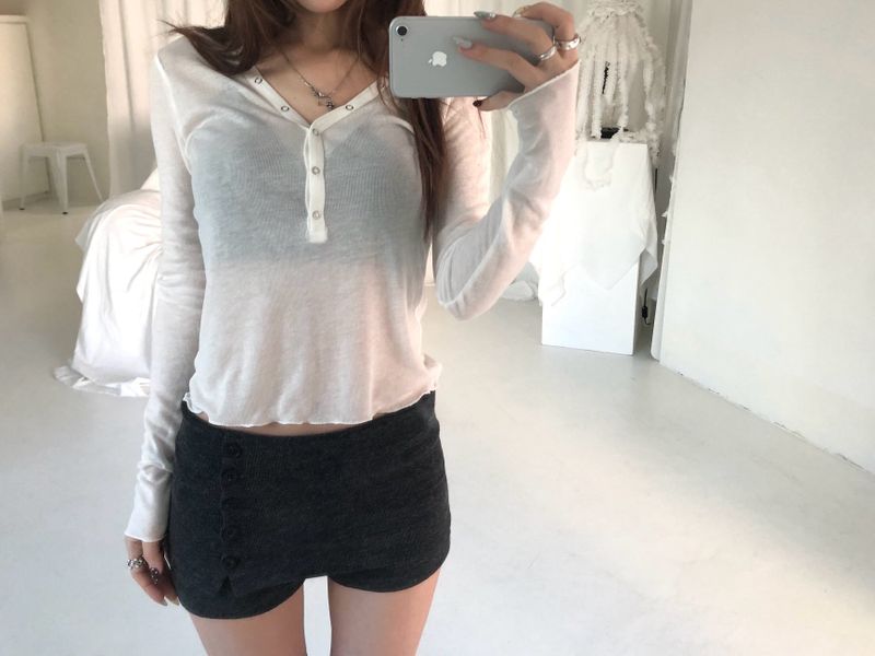 Button folding shorts