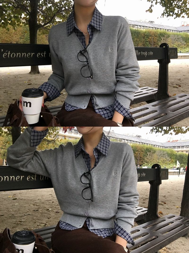[ORIGINAL] Vale V-Neck Knit Cardigan