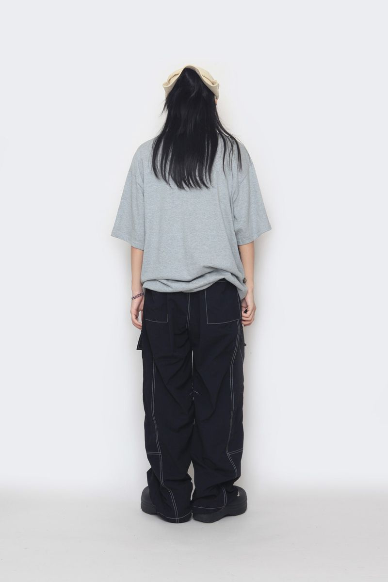 nylon stitch cargo pants