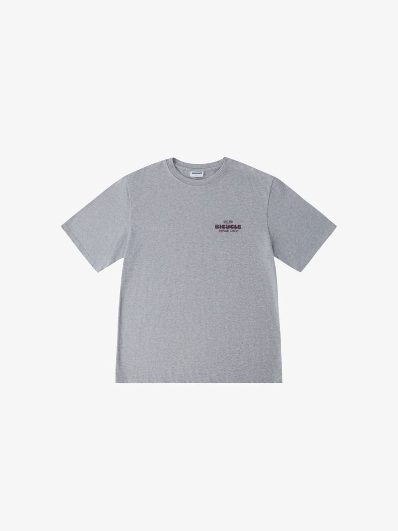 UNCMN（アンカモン）の「HONEY BADGER REPAIR T-SHIRT GREY（Tops）」