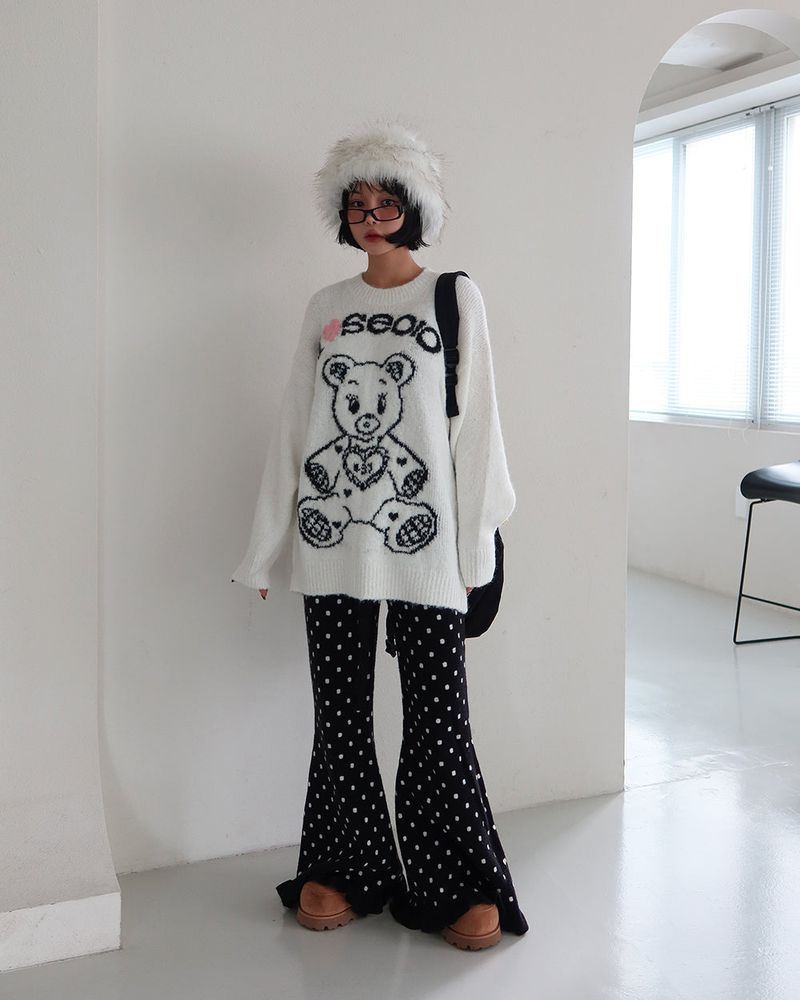 Kitchee bear oversized knitwear