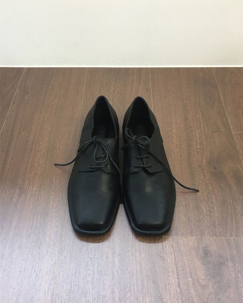 Narrow Square Flat Loafers (1color)