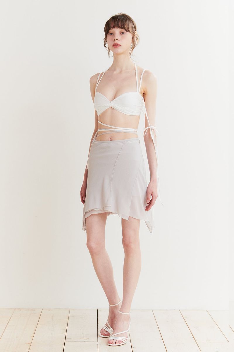 FAIRY MIDI SKIRT grey