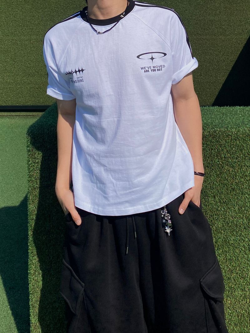 SSROOM(エスエスルーム)の「Prettic Track Short Sleeve T-shirt 3C(Tops)」