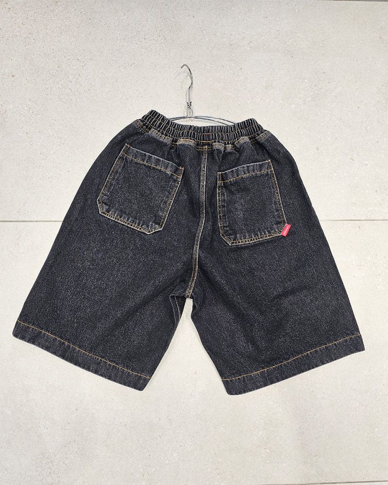 VENTIQUE Washed Bermuda denim PT 2color
