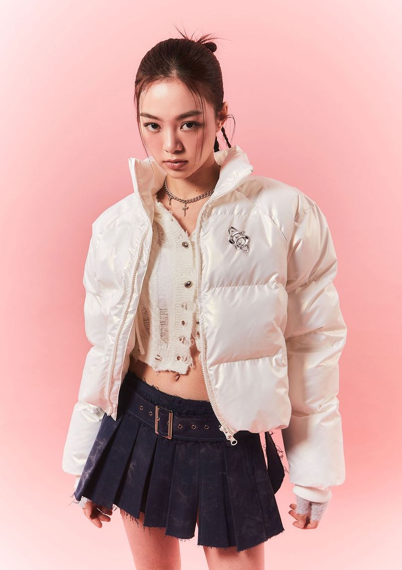 CHERRYQUIRI（チェリーキュリー）の「high beam puffer jk - pearl white（Jackets/Outerwear）」