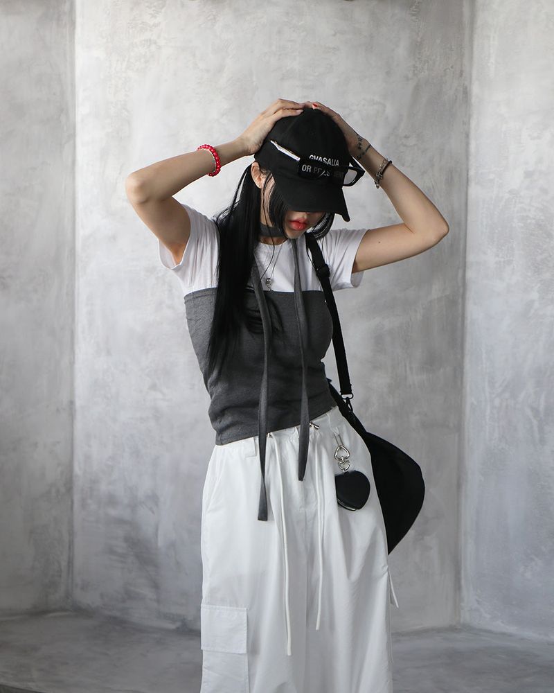 Nikki String Jogger Wide Cargo Pants