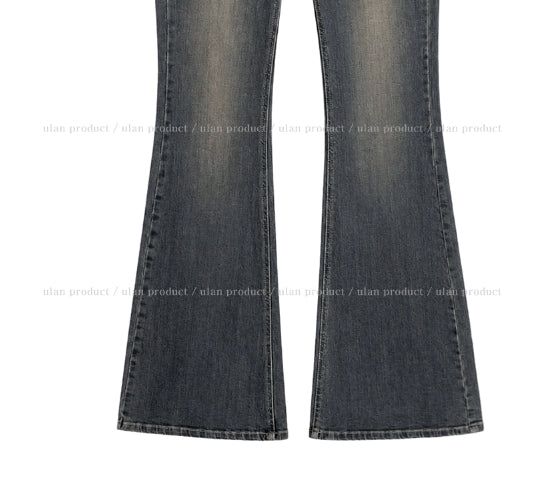 Seize Back Pocket Slim Bootcut Denim Pants