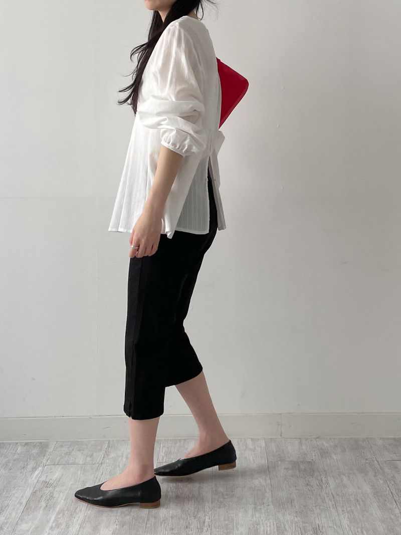 Angela Pintuck Flare Blouse