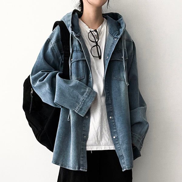 Epple  Washing Boxy Hooded Shirt Jacket
