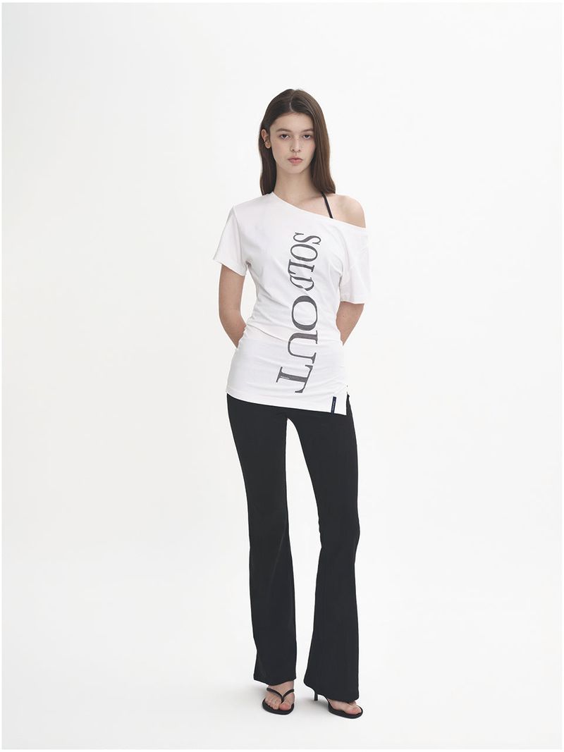 Soldout オフショルダー半袖Tシャツ
