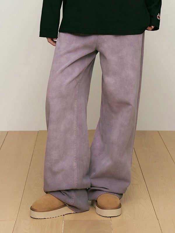 KIRSH（キルシー）の「CHERRY GARMENT WASHING WIDE-FIT DENIM PANTS [PURPLE]（Pants）」