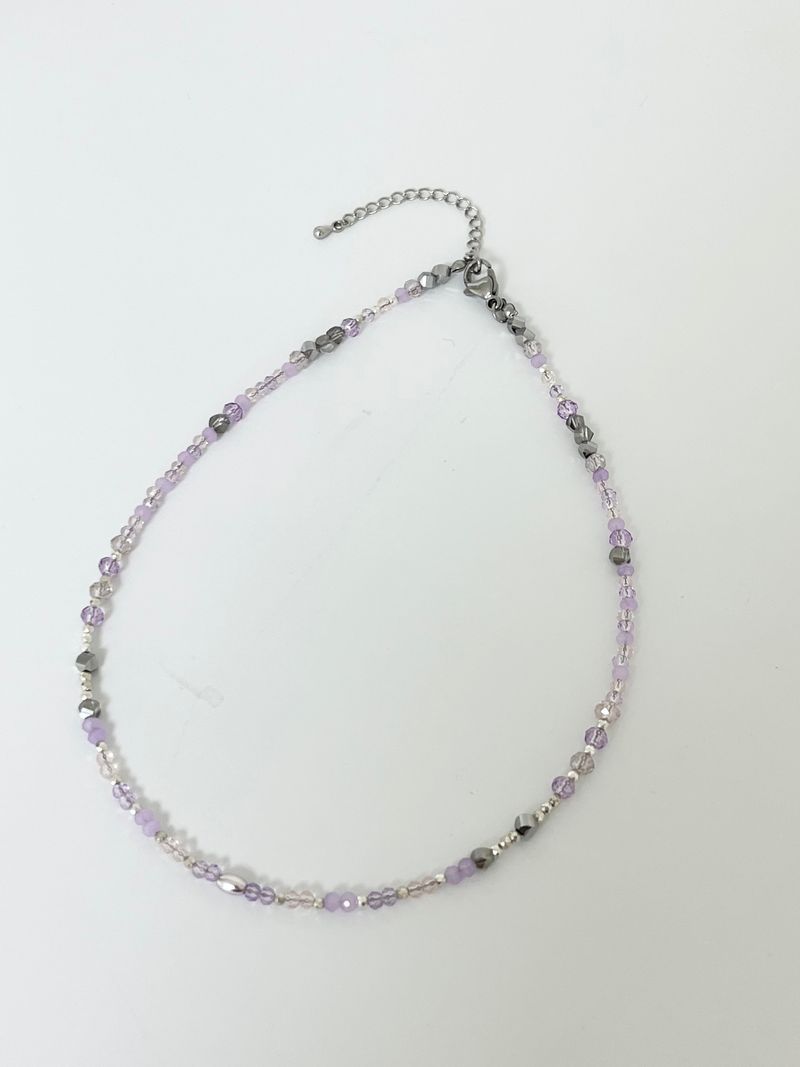 MADE purple silver necklace