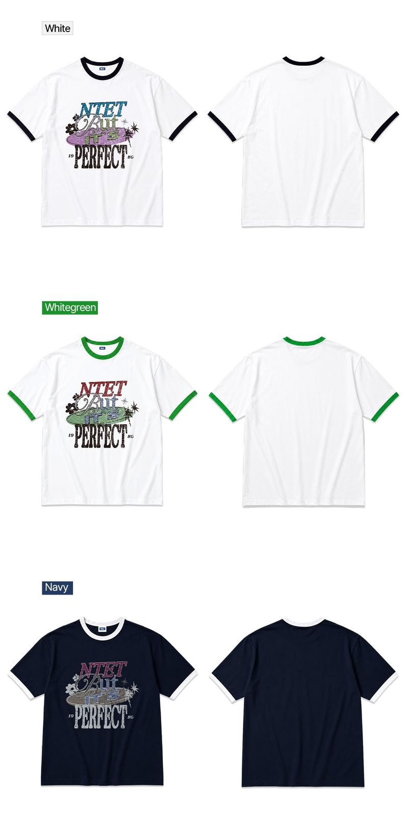 its perfect overfit ringer t-shirt (3color)