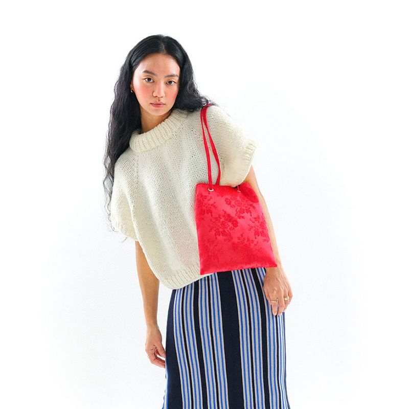 【MADE】YOKO JACQUARD BAG RED