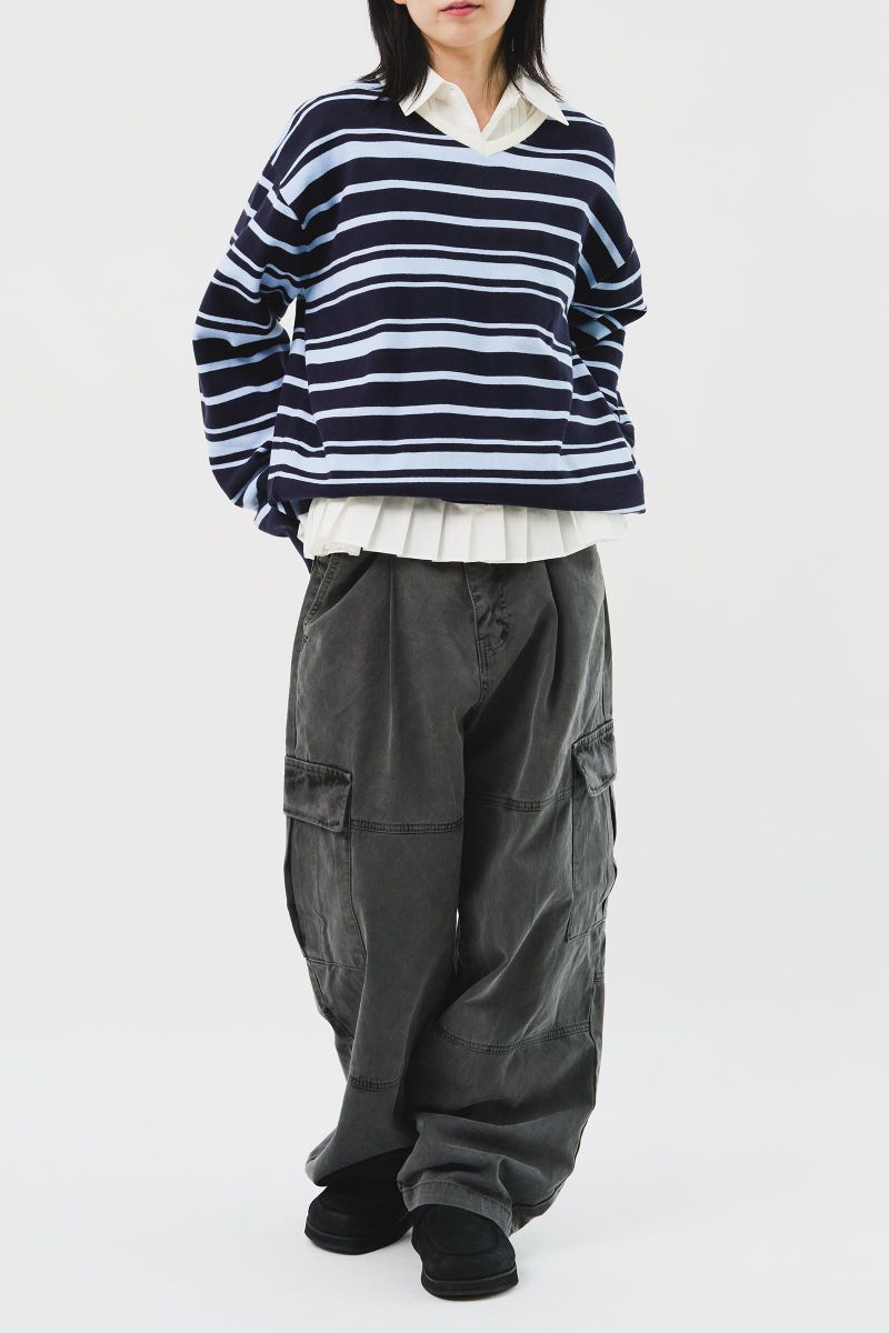 Tora Open Striped Knit (3color)