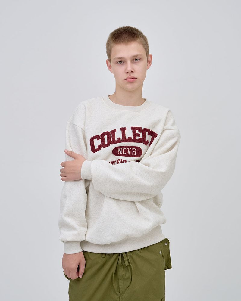 COLLECT LOGO SWEAT SHIRTS - OTMEAL