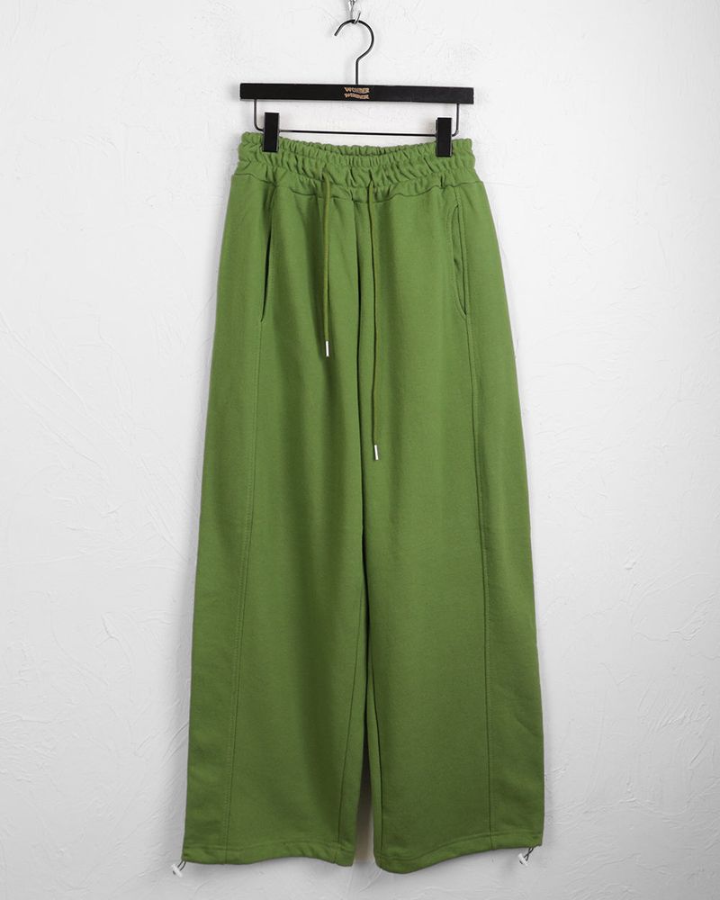 Shugi side cut training two-way banding long wide jogger pants