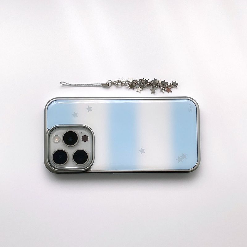 [MADE] STARRY SCOOP PHONE CASE (epoxy silver bumper)