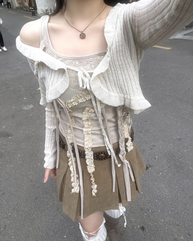 Fairy Lace Beads Chain Top