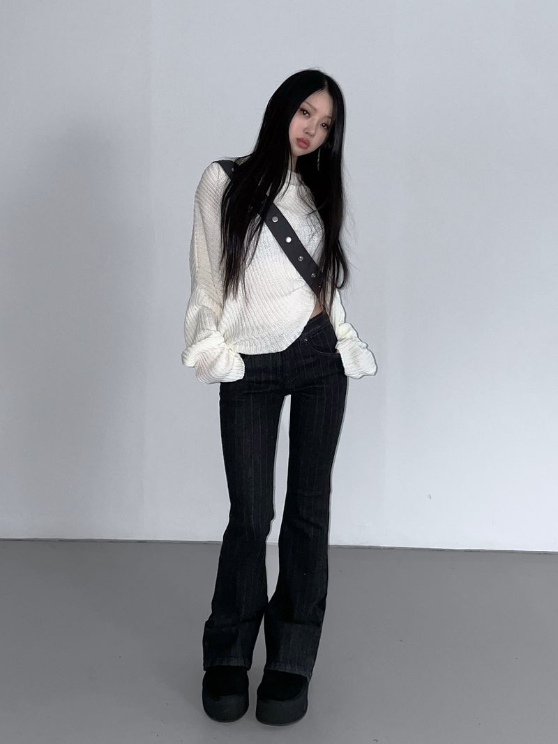 solitude striped bootcut