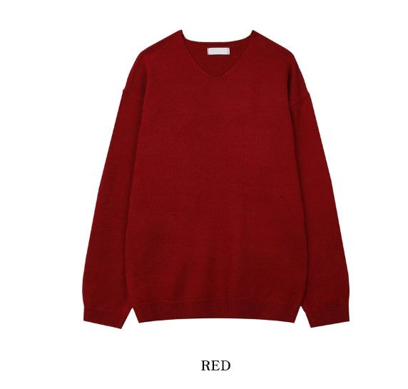 Modi loose fit v-neck knit