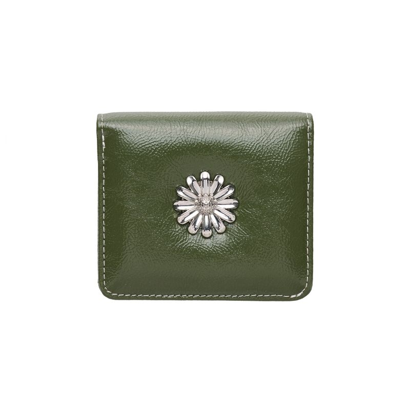 Daisy Photo Slot Half Wallet Bill Card Wallet khaki