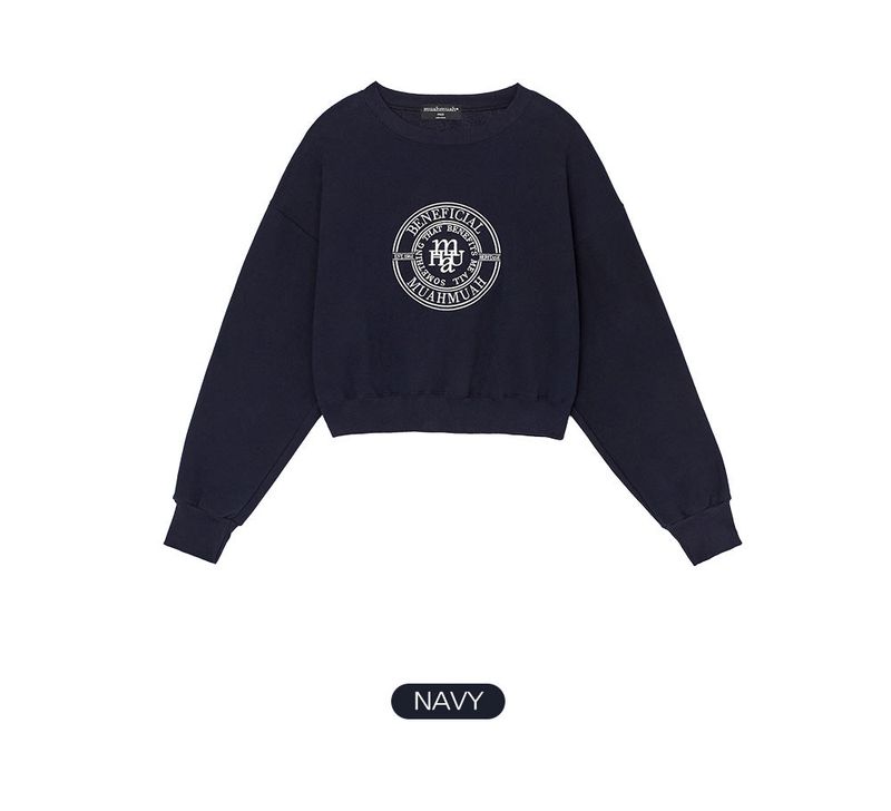 [2TYPE] STITCH CROP SWEAT SHIRTS