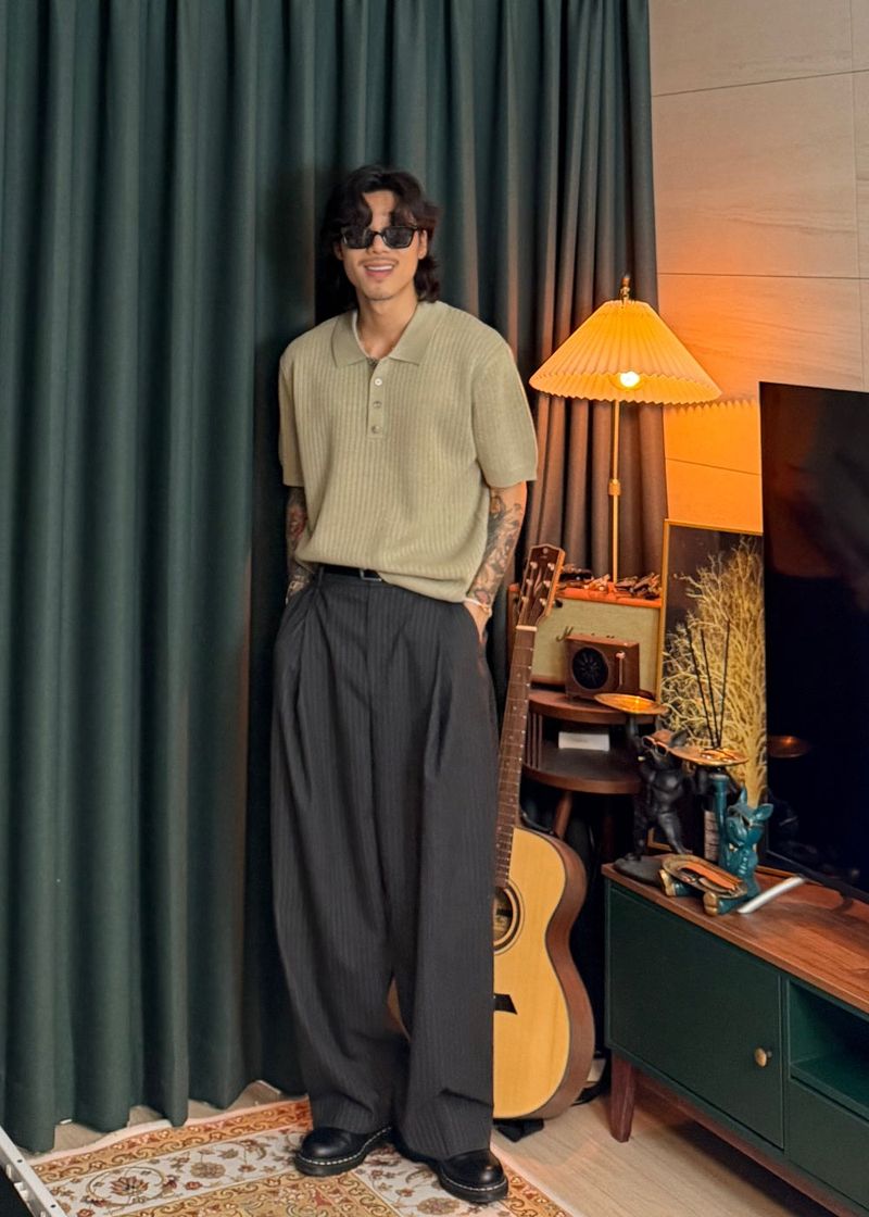 virstyle(ビルスタイル)の「4botton Loose-Fit Scalloped Collar T 6COLOR(Tops)」