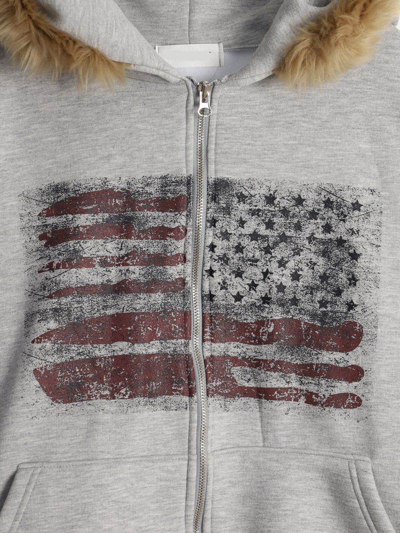 No.1533 AF fur hood ZIP-UP