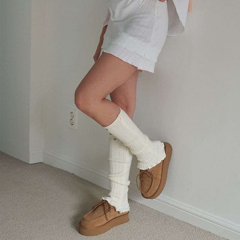 Frill Knit Leg Warmer_4 color
