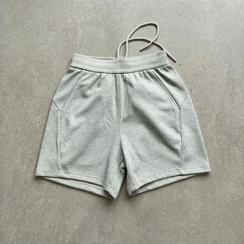 3D Paneled Scuba Knit Shorts