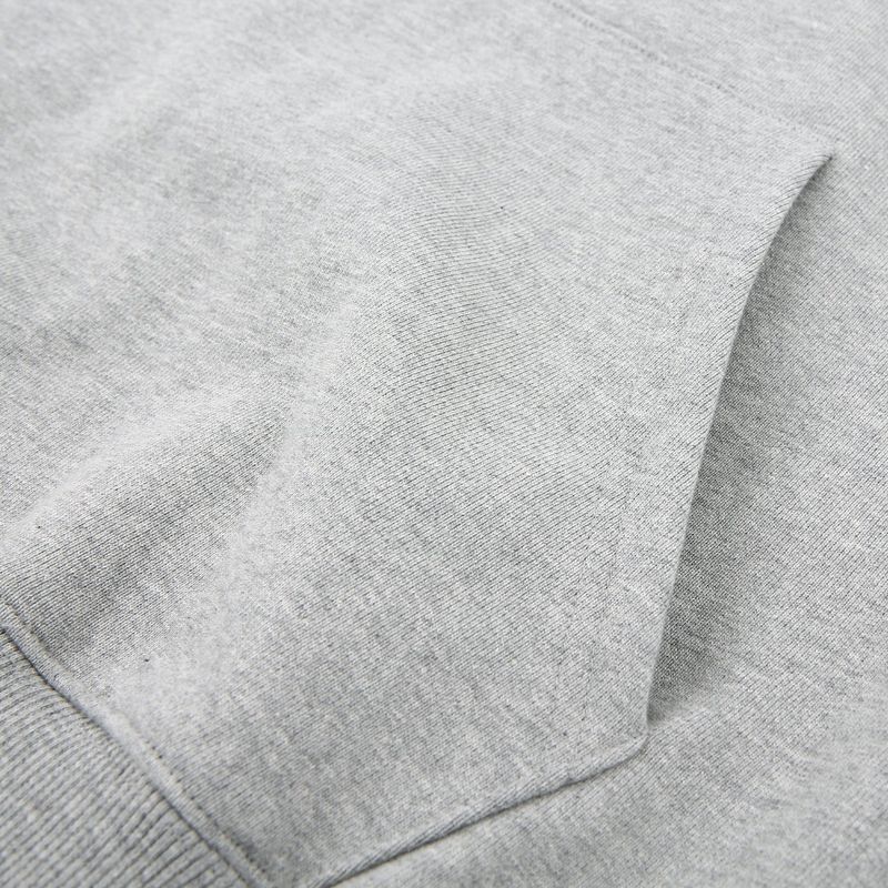 DOUBLE LOOP LOGO SLEEK HOODIE SWEATSHIRT GRAY