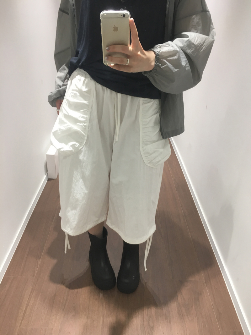 Kine Shirred Bermuda Pants (3color)
