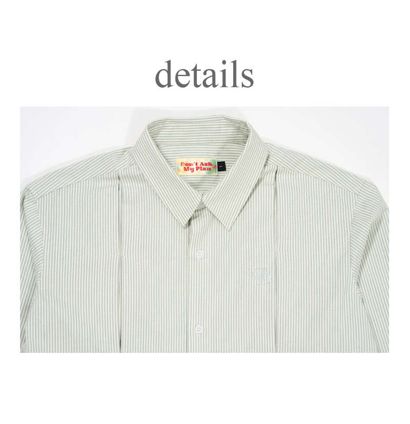 STRIPE CROP SHIRT_GREEN