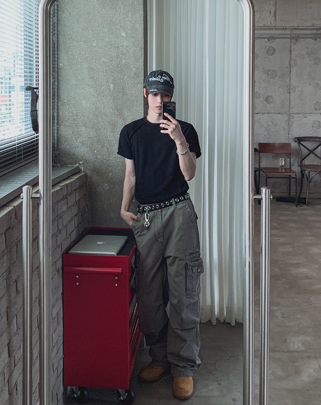 Berken Multi-Pocket Wide Cargo Pants