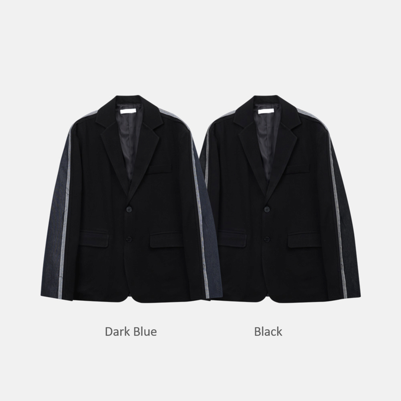 A Nock Deco Denim Jacket (2color)