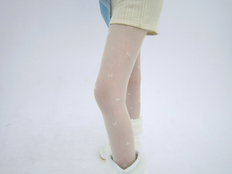Ribbon see-through stockings