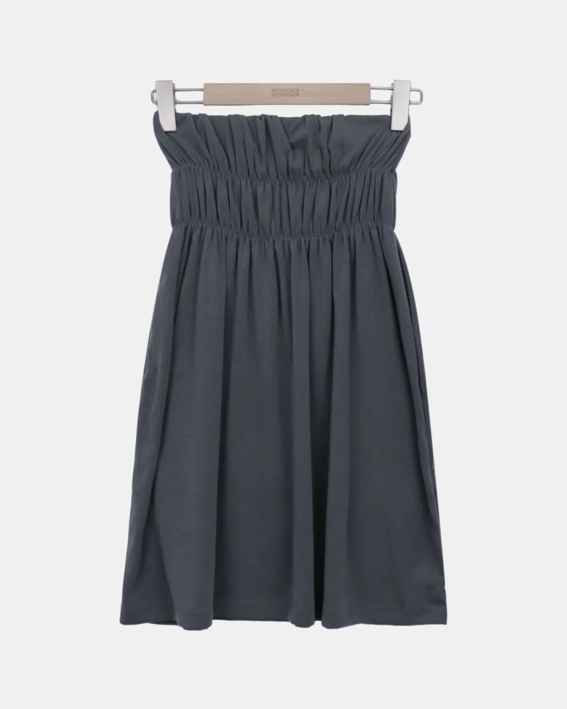 Muen Shirred Midi Skirt