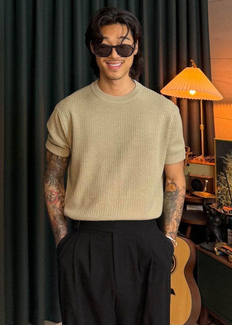 Linen Round Washable Knit 6COLOR