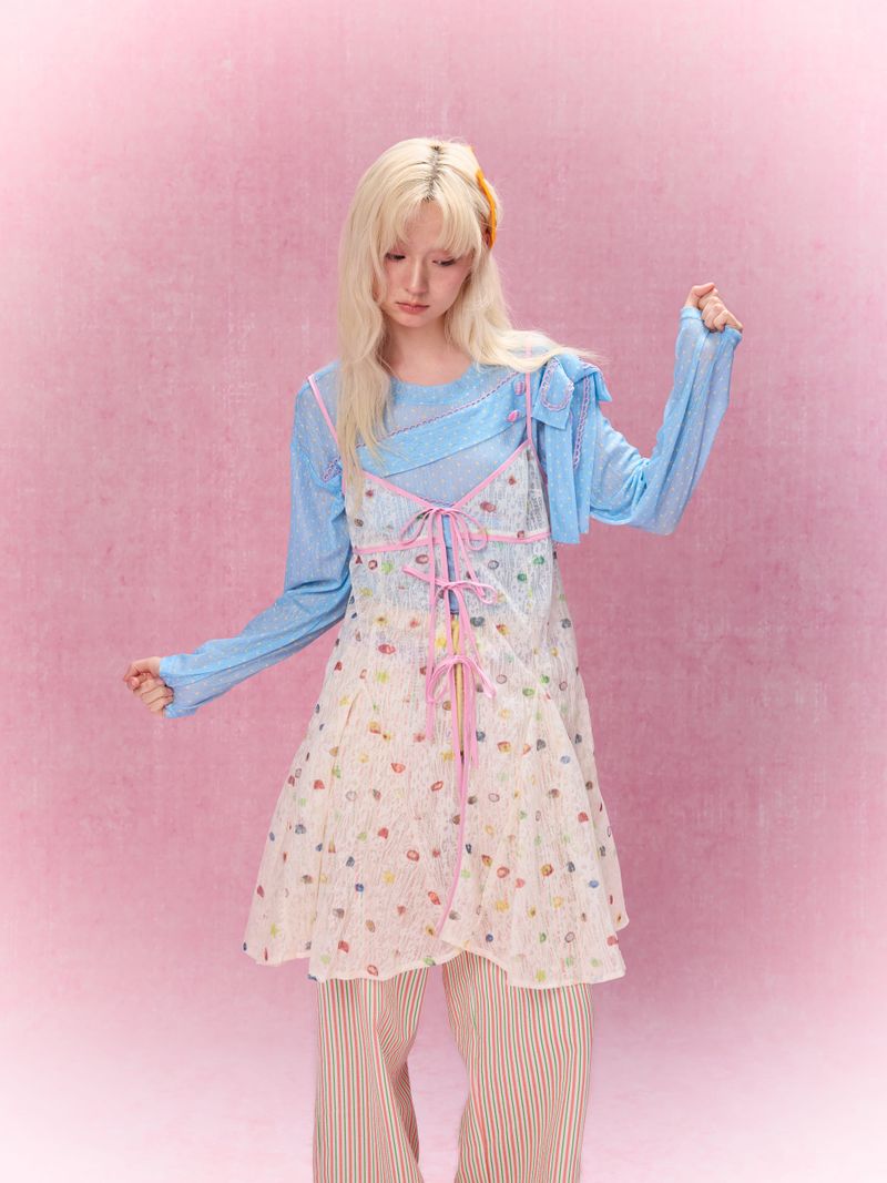 Best Day Ever Sheer Overlay Dress