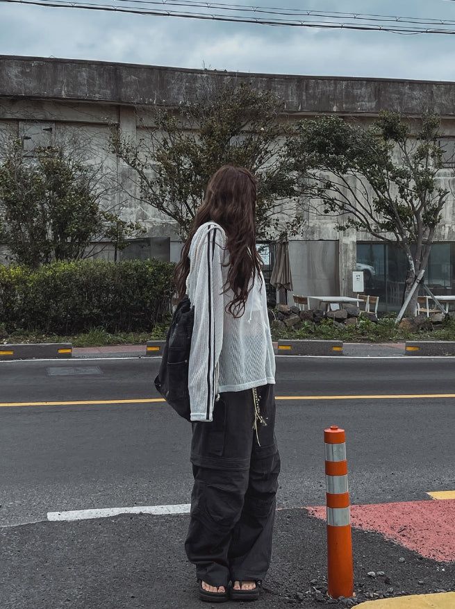 Summer Track Mesh Hooded Zip-Up