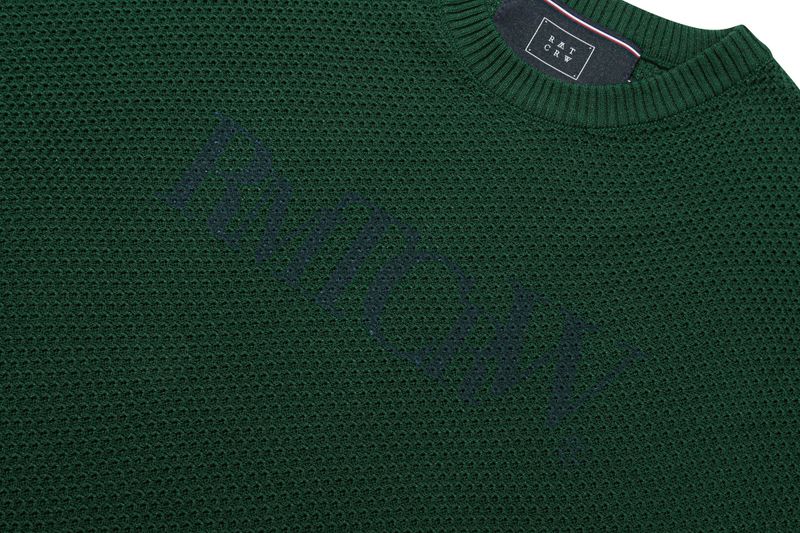 PUNCHING KNIT LONG SLEEVE_GREEN