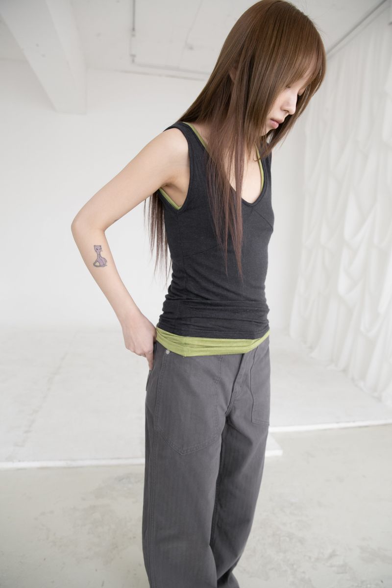 omoosoohy（オムスヒ）の「span melange sleeveless top(4colors)（Tops）」