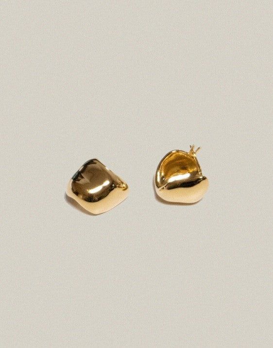 Stone Earrings Gold