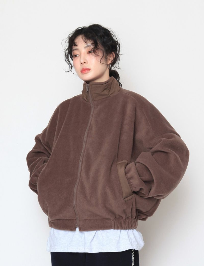 nutellike（ヌテールライク）の「フリースブルーベルジップアップ（ジャケット/アウター）」