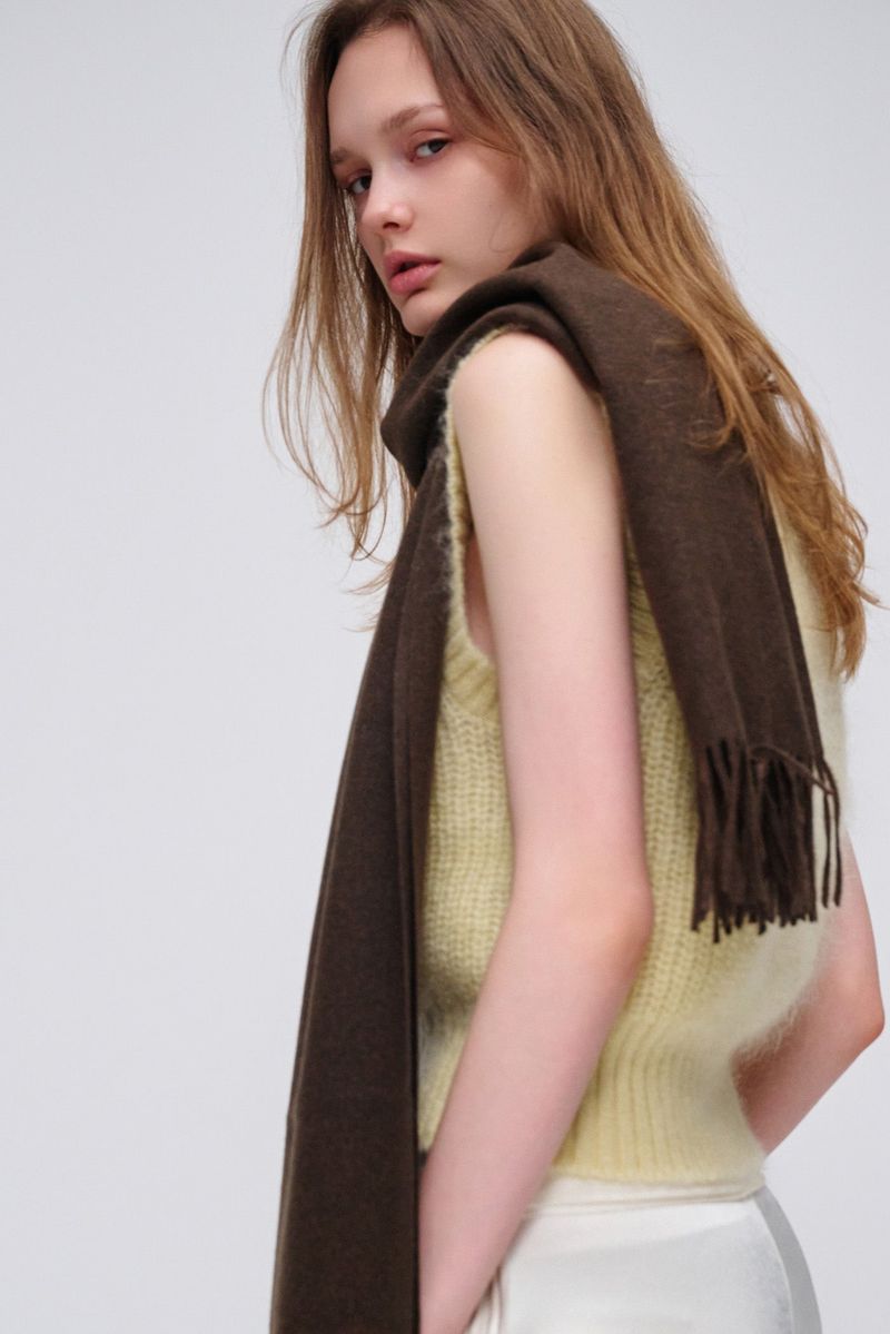 MARIEBEAR muffler_darkbrown