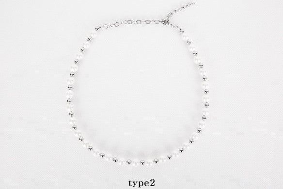 No.8707 HOLY IN CODE pearl & surgical 3type necklace