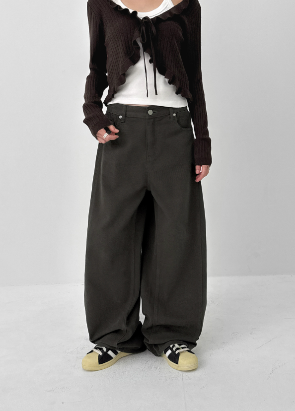 [MADE] Bellea Folding Wide Cotton Pants