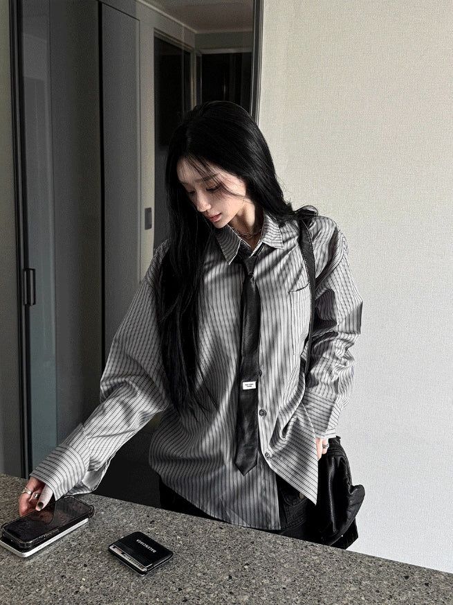 hatsukoshi（ハツコシ）の「Silk Stripe Classic Shirt（Tops）」